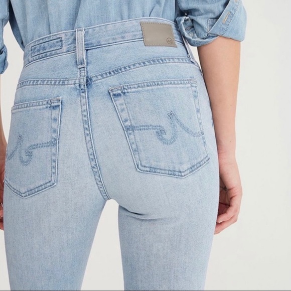 AG Quinne High Rise Vintage Ag-Ed Flare Bottom Jeans Denim 25 - Picture 3 of 8